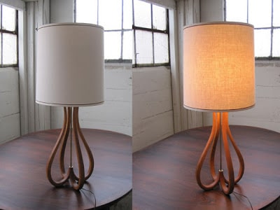 Vintage teak lamp -- The Impatient Gardener