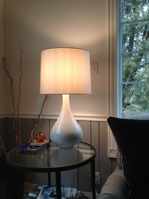 Crate and Barrel Kathryn lamp -- The Impatient Gardener