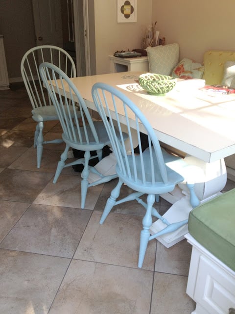 The Impatient Gardener -- chalk painted chairs