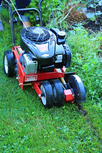 Gas powered edger