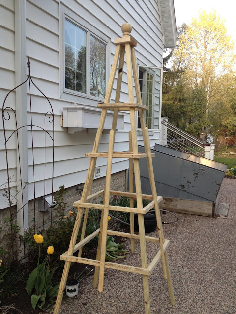 homemade obelisk