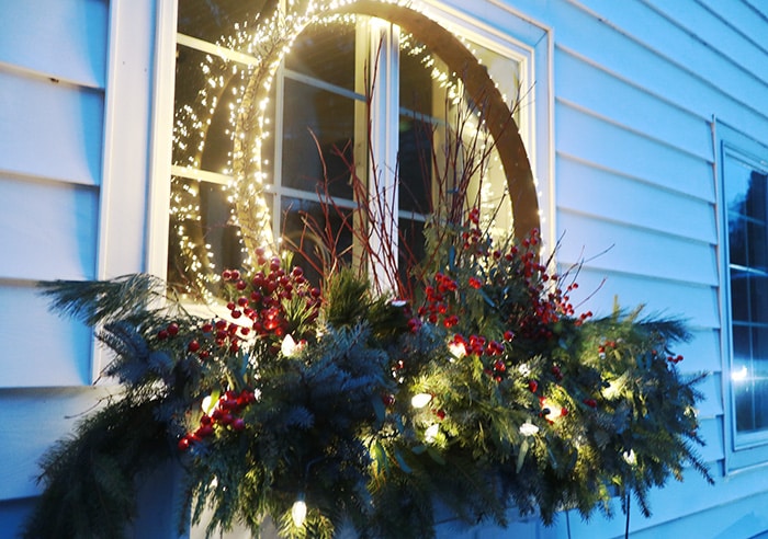 Lighted Christmas container