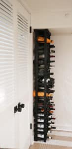 wine rack side view