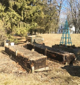 Demolished veggie garden