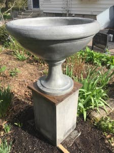 DIY urn on plinth