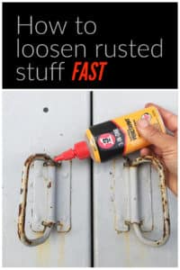 Got a rusted handle, hinge, window lock or whatsit? Here's how to fix it fast. #diy #fixityourself