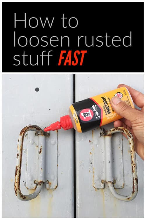 Got a rusted handle, hinge, window lock or whatsit? Here's how to fix it fast. #diy #fixityourself