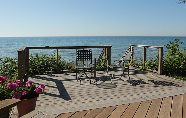 Rusty chairs- deck makeover before