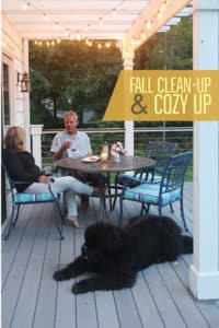 #AD #Lowespartner Cozy up an outdoor seating area with fall with strings of café lights. Shop them here: https://low.es/2REBCEe