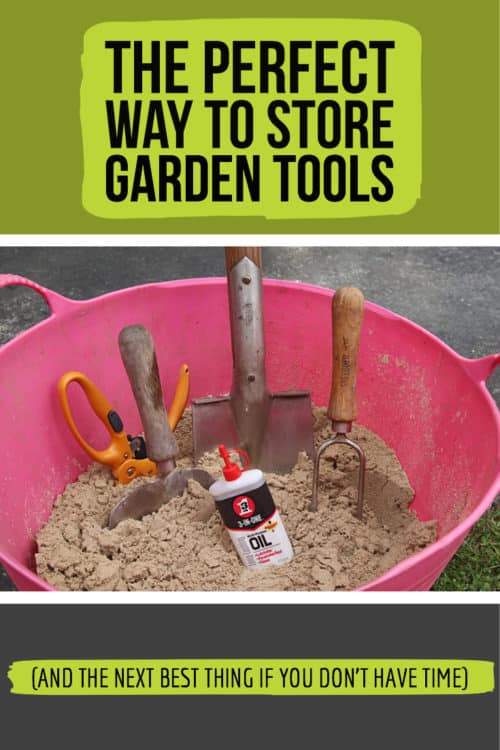 Want to take care of your garden tools? Here's the best way to do it and the next best thing if you just don't have time.