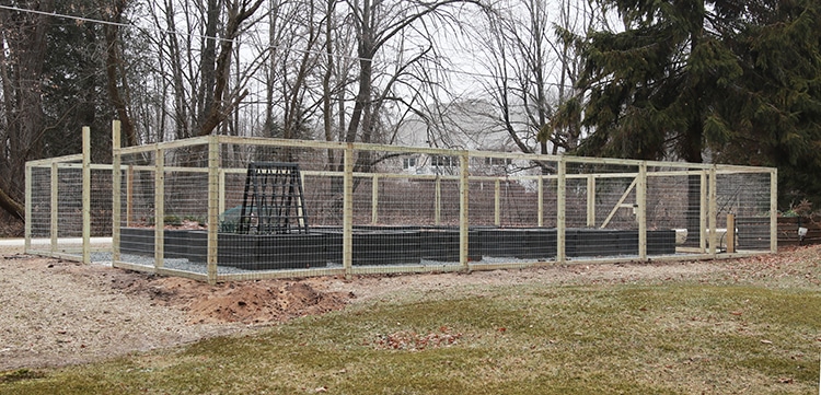 Vegetable garden fence