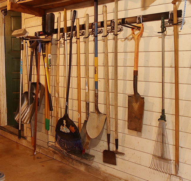 garden tool storage