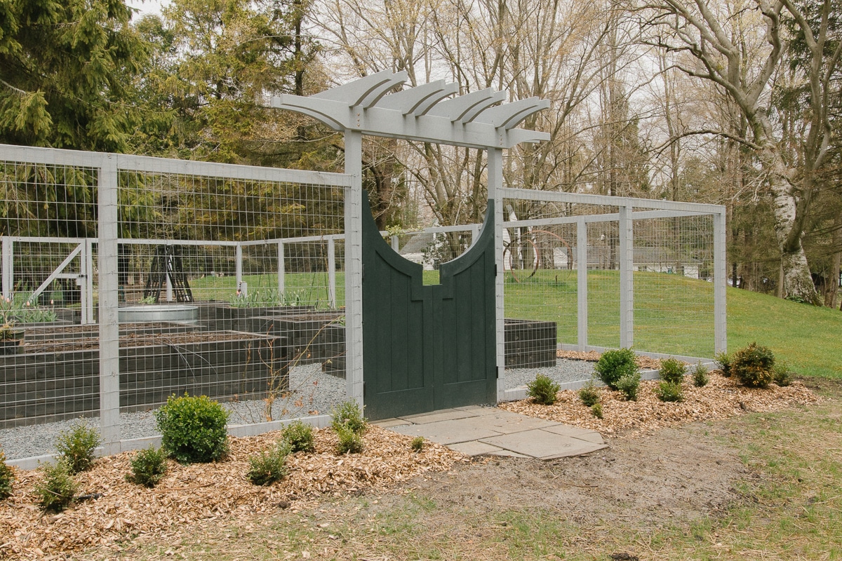 vegetable garden entrance