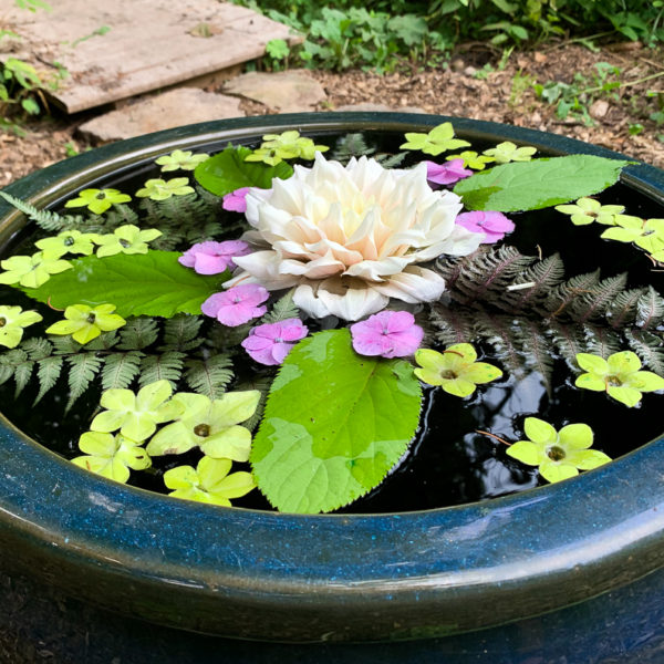 floating flower arrangement