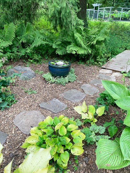 water pot in garden