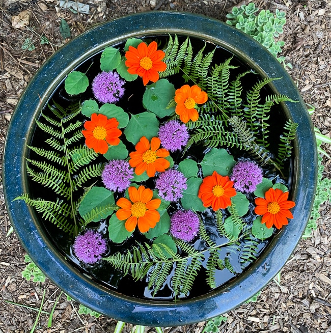 floating flower arrangement