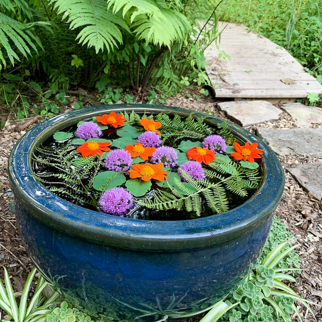 floating flower arrangement