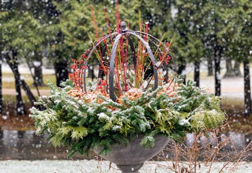 holiday containers urn