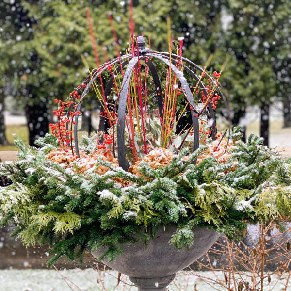 holiday containers urn