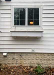 empty window box