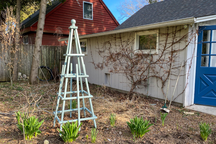 newly painted obelisk