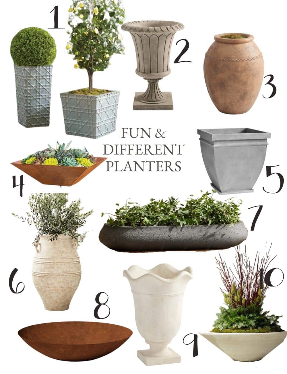 fun and different planters